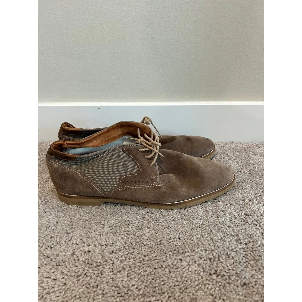 Venturini Mens Brown Suede Textile Chukka Boots TAN Mens Size 12‎ Shoes #2227